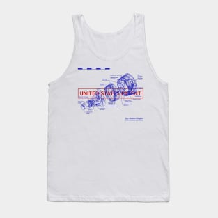 Blue Print of Booster Engine Tank Top